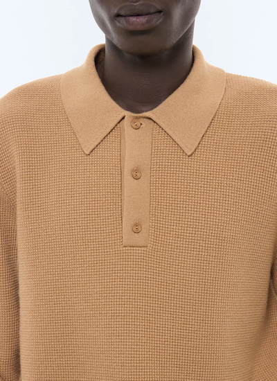 Polo camel homme Fursac - A2LPOL-AA19-A011