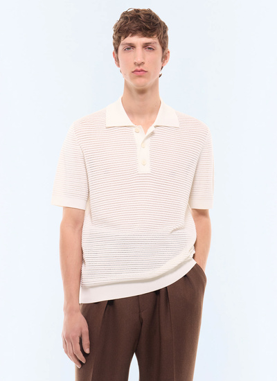 Polo homme ecru matière principale: 100% coton Fursac - A2LOIS-LA04-A002