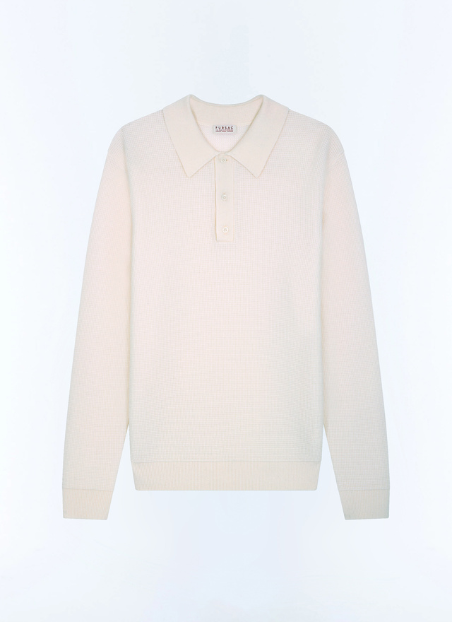 Polo blanc homme tissu principal: 100% lainedoublure: aucune Fursac - A2LPOL-AA19-A002