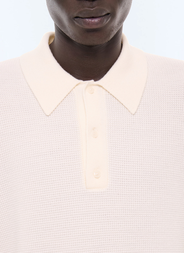 Polo ecru homme Fursac - A2LPOL-AA19-A002