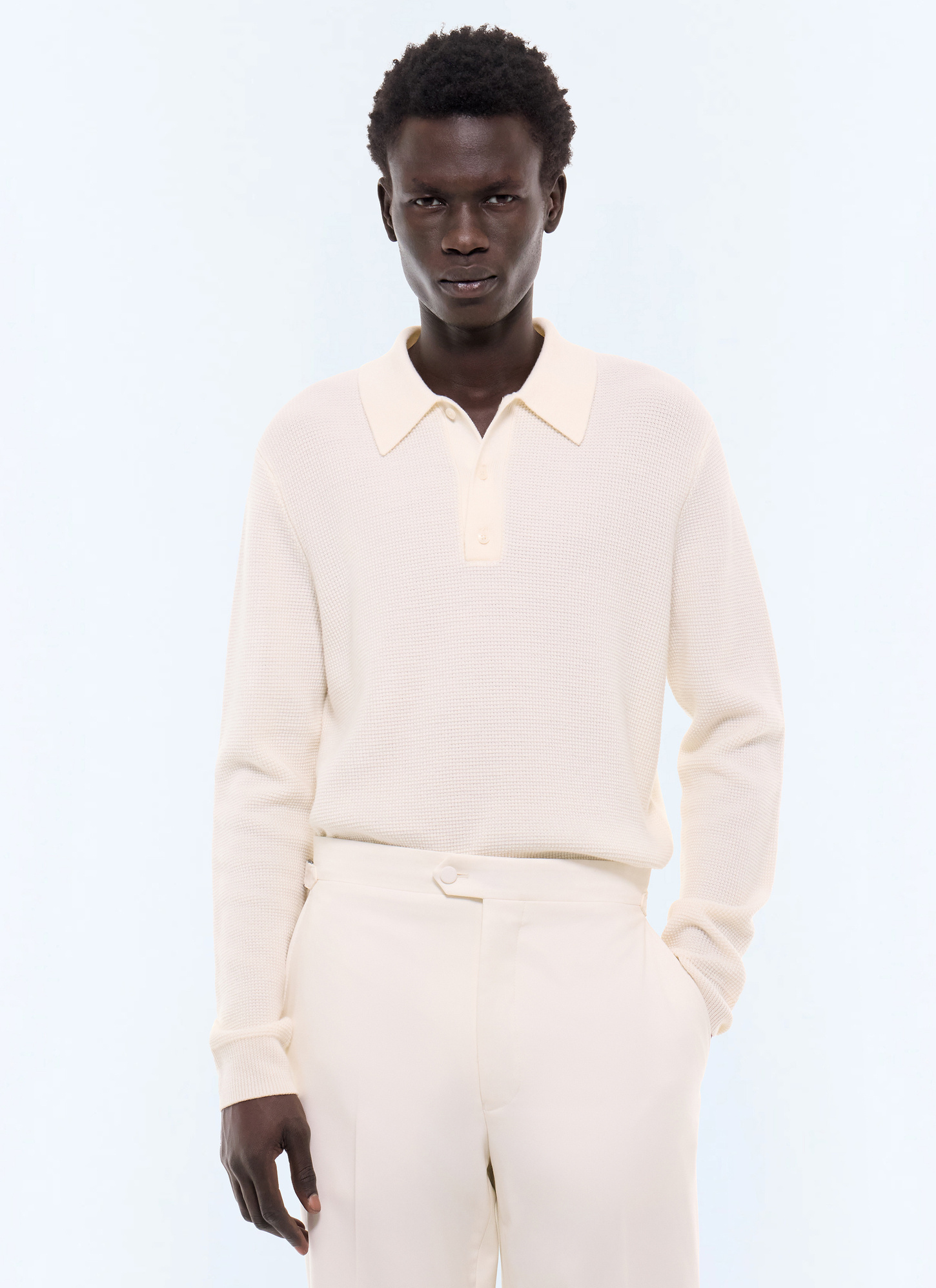 Polo homme ecru tissu principal: 100% lainedoublure: aucune Fursac - A2LPOL-AA19-A002