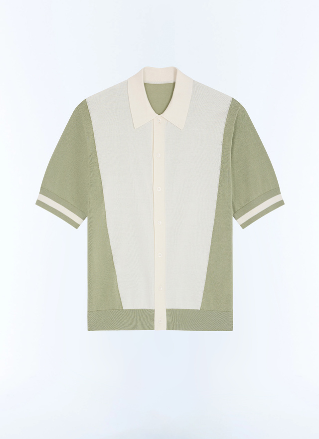 Polo maille fine de coton biologique homme Fursac - A2JICO-JA15-H005