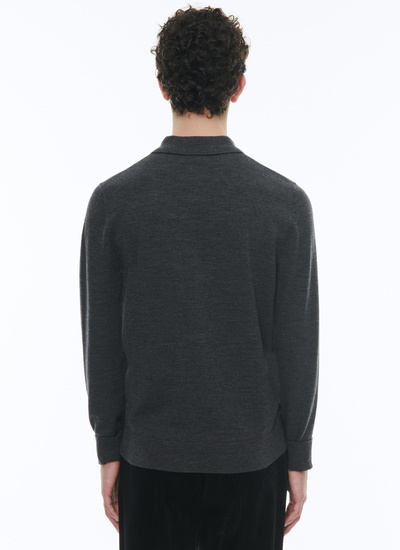 Polo homme laine Fursac - A2CPOL-CA28-B019