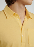 Polo jaune en jersey de coton - 22EJ2VLUM-VJ04/53