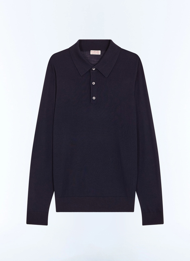 Polo bleu homme tissu principal: 100% lainedoublure: aucune Fursac - A2RILO-LA01-D030