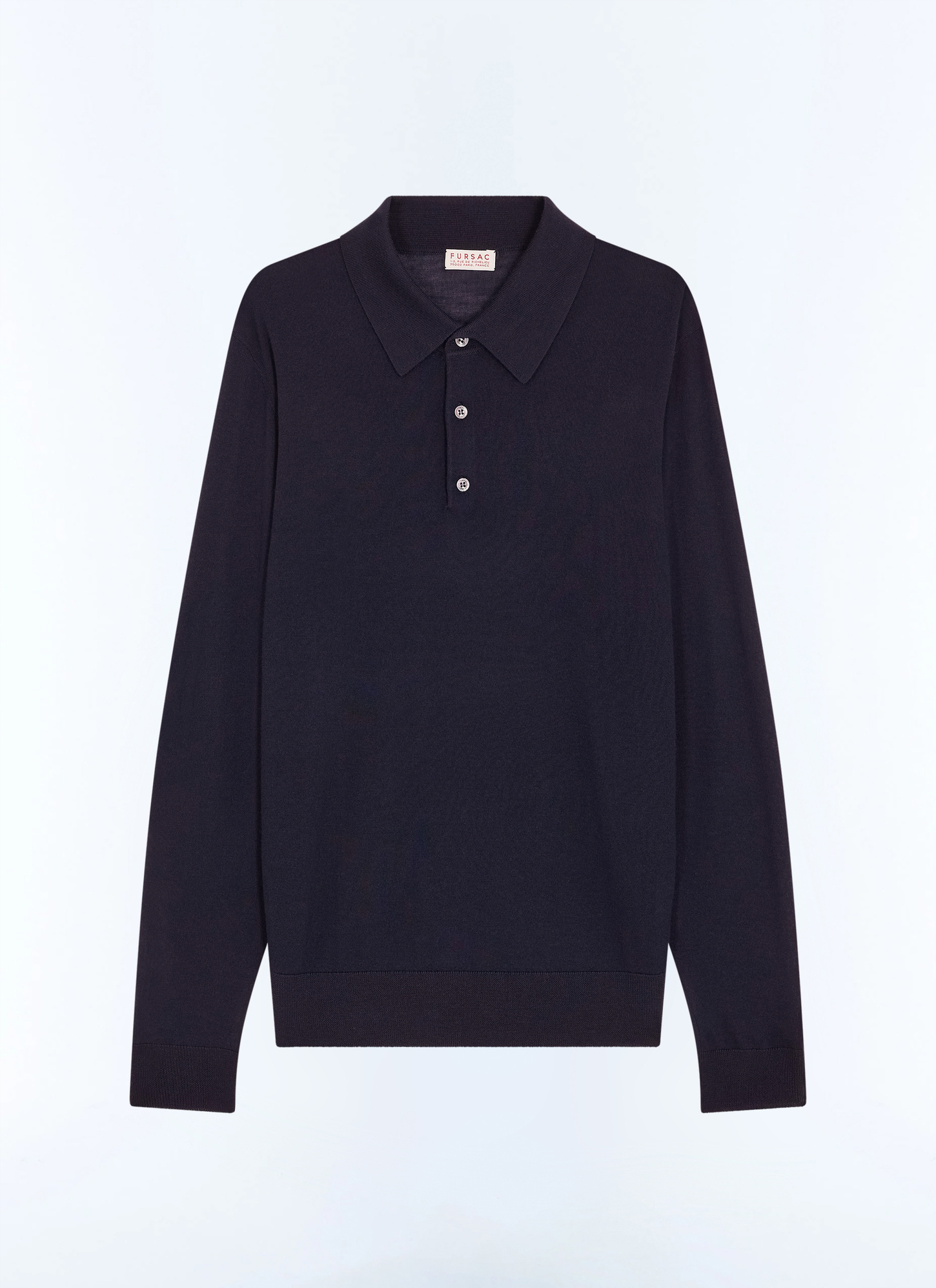 Polo bleu homme tissu principal: 100% lainedoublure: aucune Fursac - A2RILO-LA01-D030