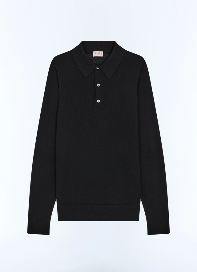 Polo noir homme tissu principal: 100% lainedoublure: aucune Fursac - A2RILO-LA01-B020