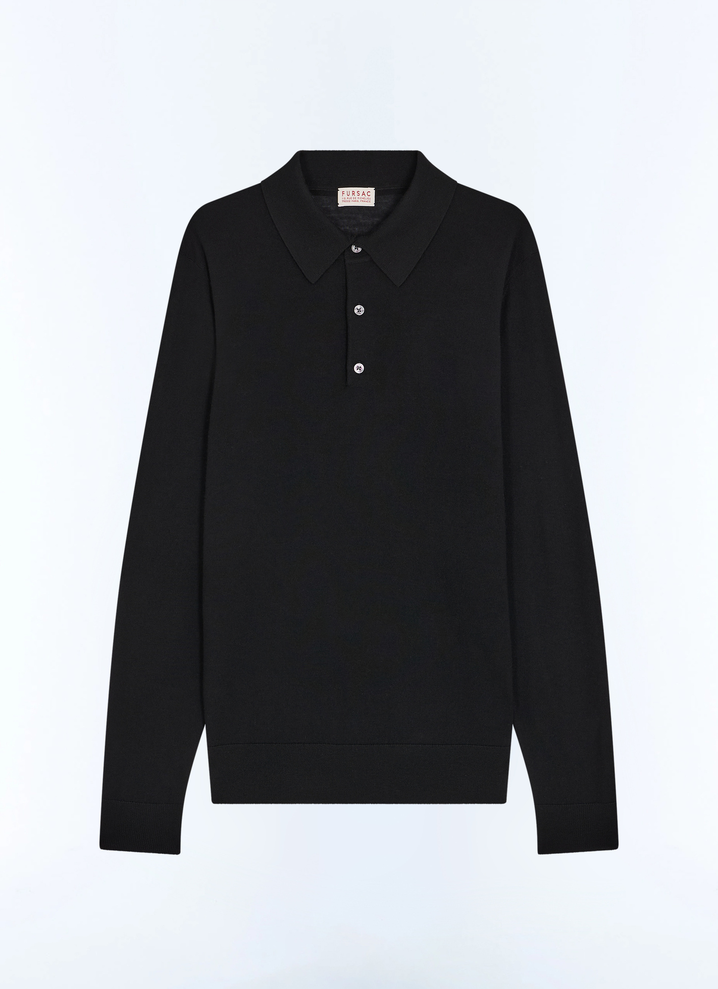 Polo noir homme tissu principal: 100% lainedoublure: aucune Fursac - A2RILO-LA01-B020