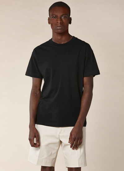 Polo homme noir jersey de coton Fursac - J2PITI-PJ03-20
