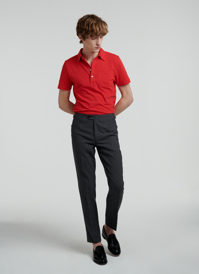 Polo rouge homme Fursac - J2VLUM-VJ04-71