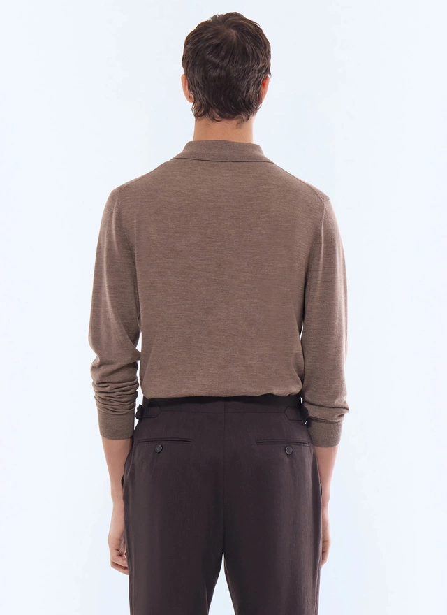 Polo homme laine mérinos Fursac - A2RILO-MA03-G014