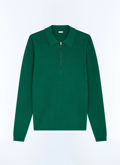 Polo vert homme coton certifié mercerisé Fursac - A2FOLO-FA10-H009