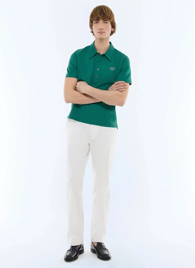 Polo vert émeraude homme Fursac - J2FLUM-FJ22-H009