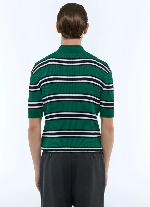 Polo vert émeraude homme Fursac - A2FUNK-FA11-H009