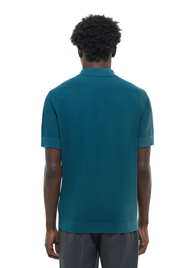 Polo maille de coton certifié et cachemire homme Fursac - A2PIRO-NA01-D025