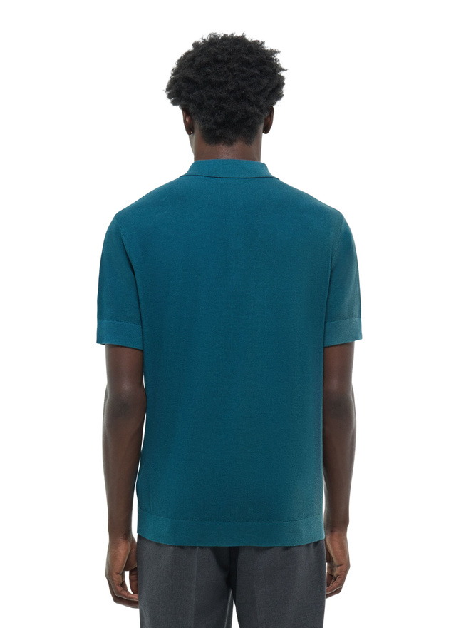 Polo maille de coton certifié et cachemire homme Fursac - A2PIRO-NA01-D025