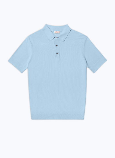 Polo homme maille de coton certifié et cachemire Fursac - A2PIRO-NA01-D001