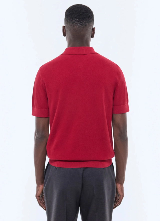 Polo homme maille de coton certifié et cachemire Fursac - A2PIRO-NA01-C014