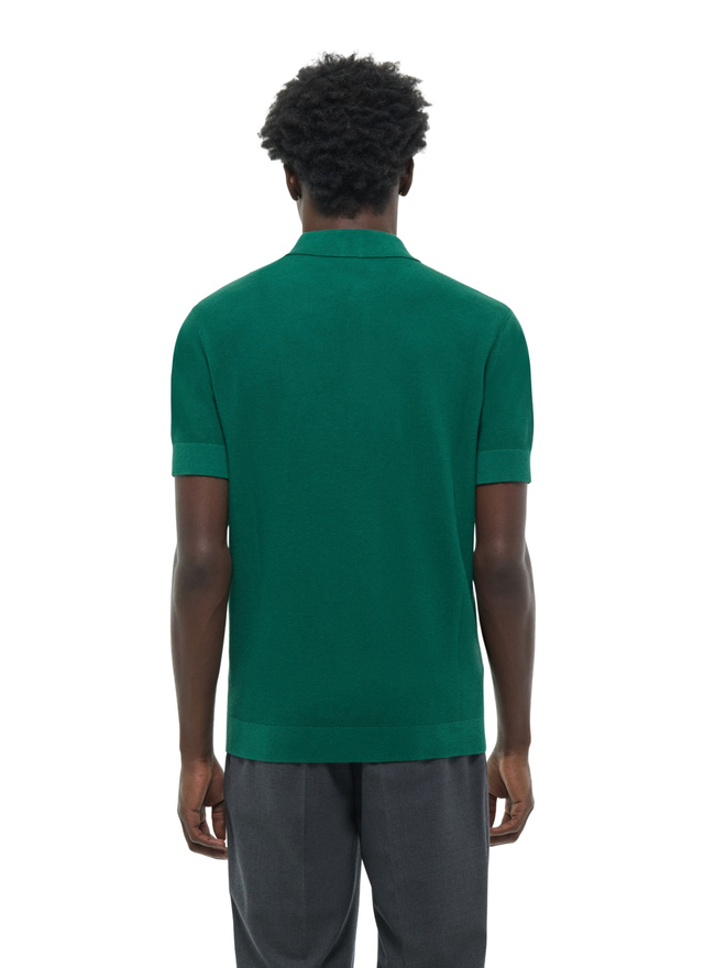 Polo maille de coton certifié et cachemire homme Fursac - A2PIRO-NA01-H009