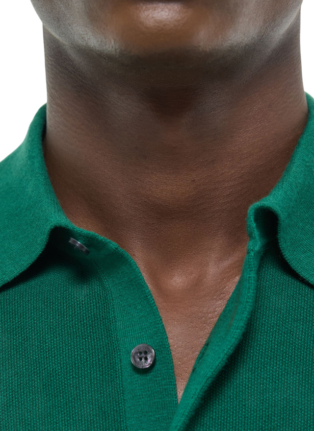 Polo vert émeraude homme Fursac - A2PIRO-NA01-H009