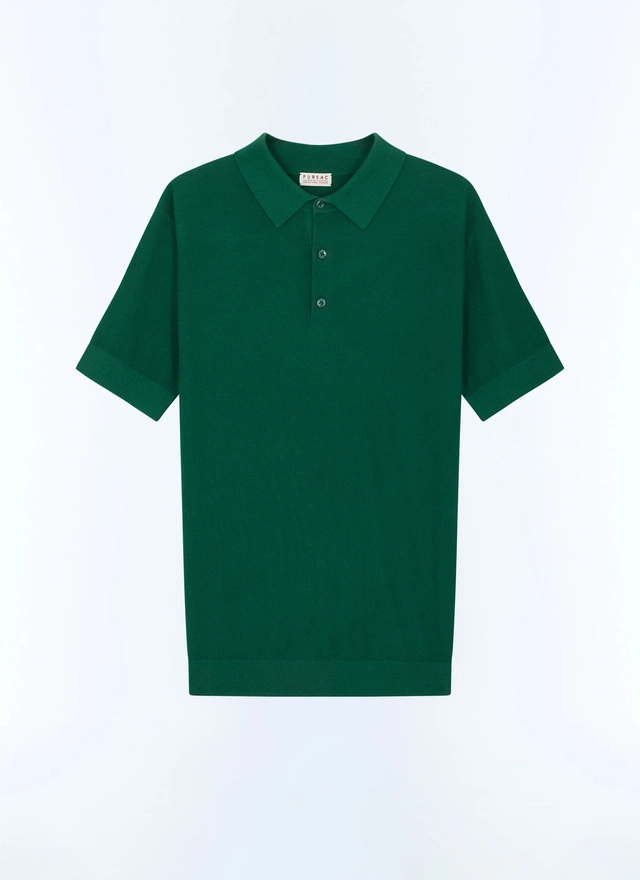 Polo homme maille de coton certifié et cachemire Fursac - A2PIRO-NA01-H009