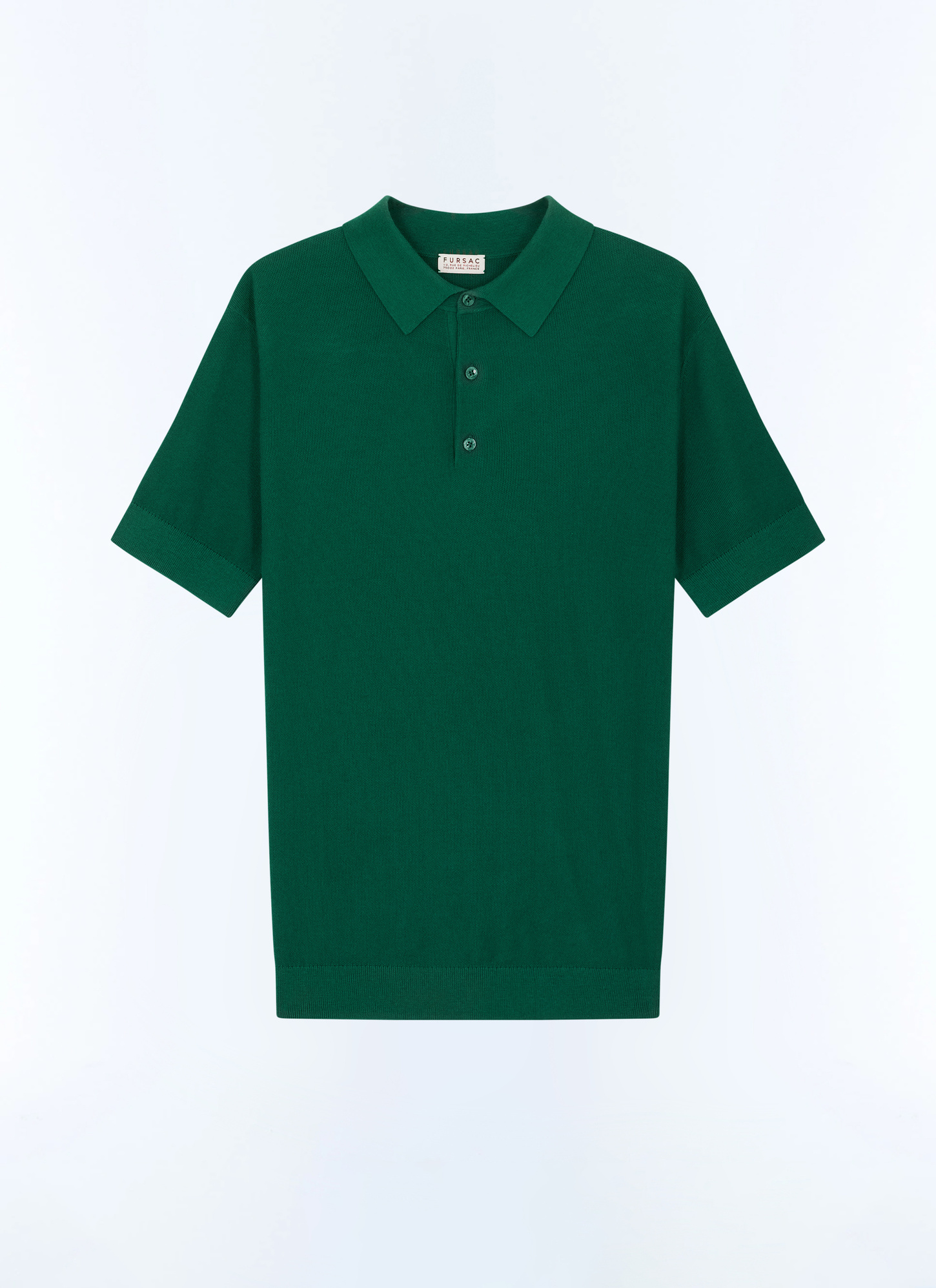 Polo homme maille de coton certifié et cachemire Fursac - A2PIRO-NA01-H009