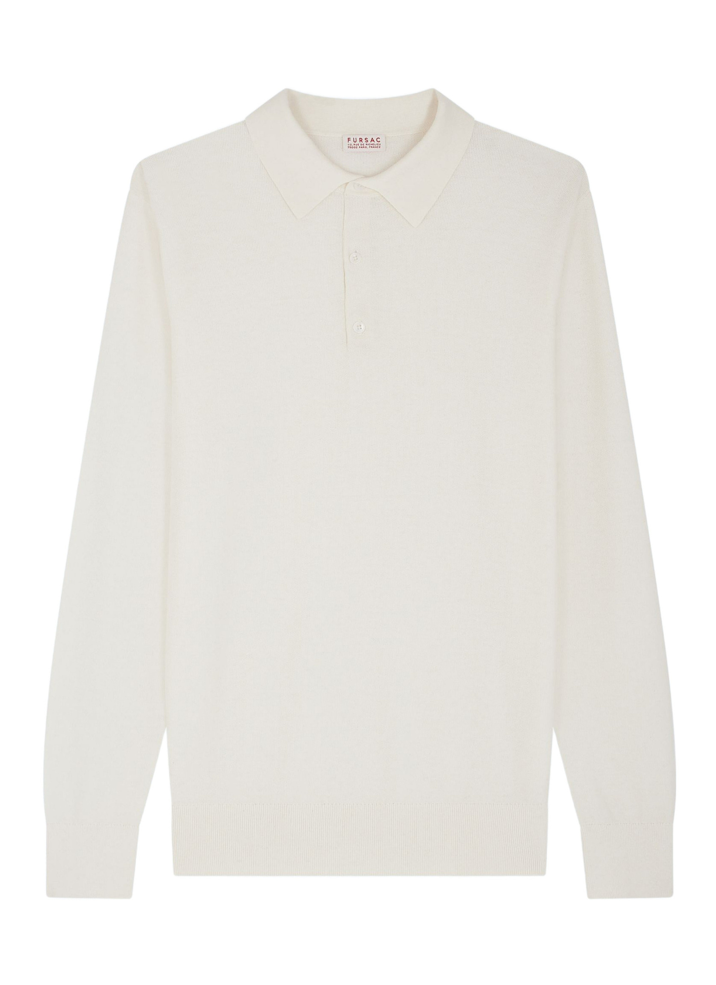 Men's certified cotton and cashmere knit polo shirt Fursac - A2TWIG-NA01-02
