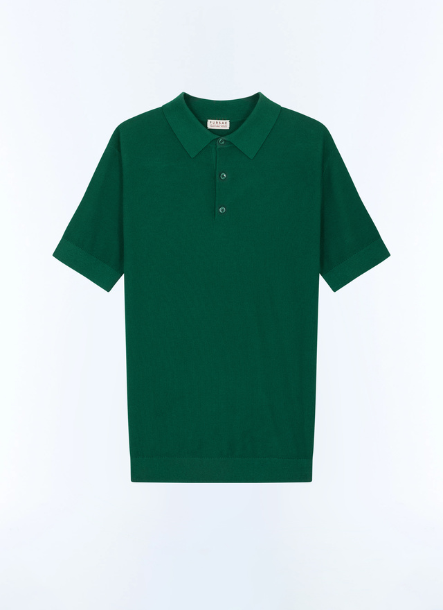 Men's certified cotton and cashmere knit polo shirt Fursac - A2PIRO-NA01-H009