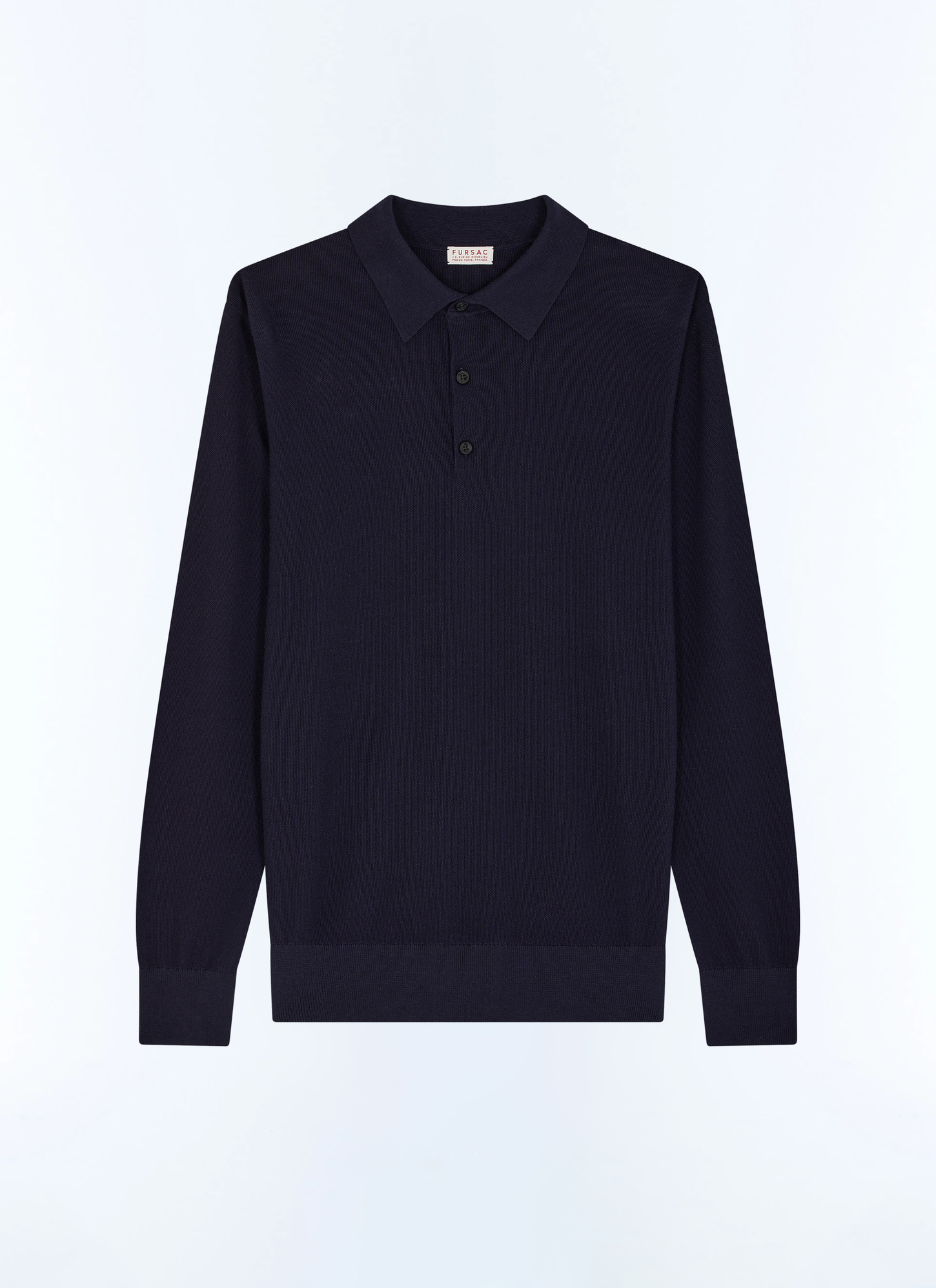 Men's certified cotton and cashmere knit polo shirt Fursac - A2TWIG-NA01-30