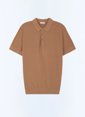 Cotton-cashmere moss stitch polo - A2PIRO-JA20-G006