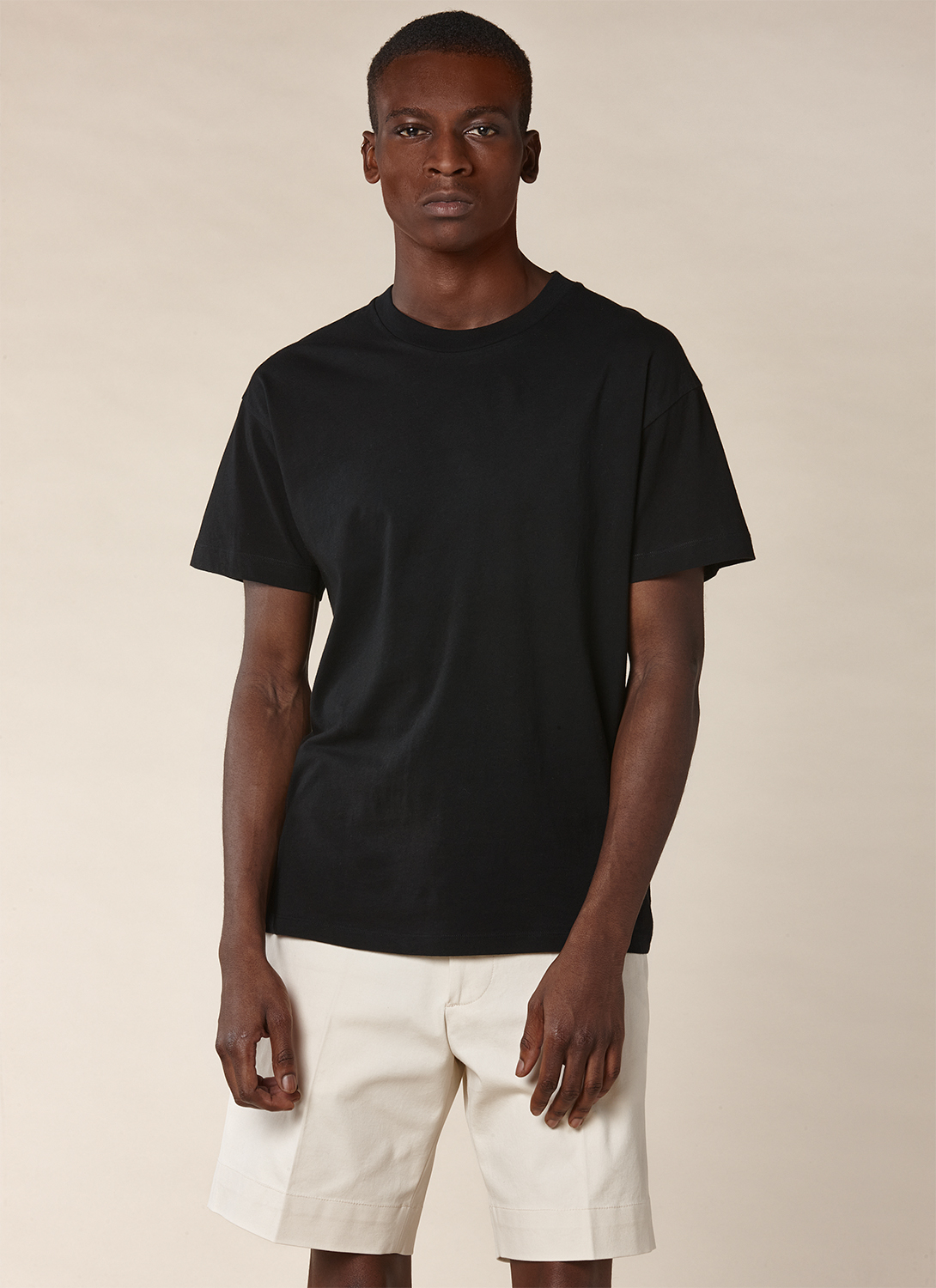 Men's polo shirt black cotton jersey Fursac - J2PITI-PJ03-20