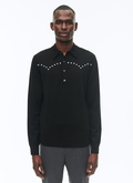 Wool 4-button collar polo sweater - A2CLUE-CA20-B020