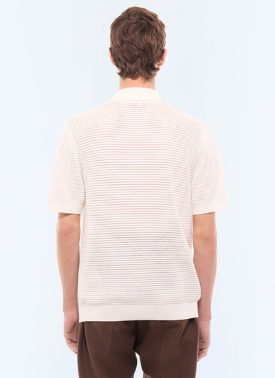 Men's main fabric: 100% cotton polo shirt Fursac - A2LOIS-LA04-A002