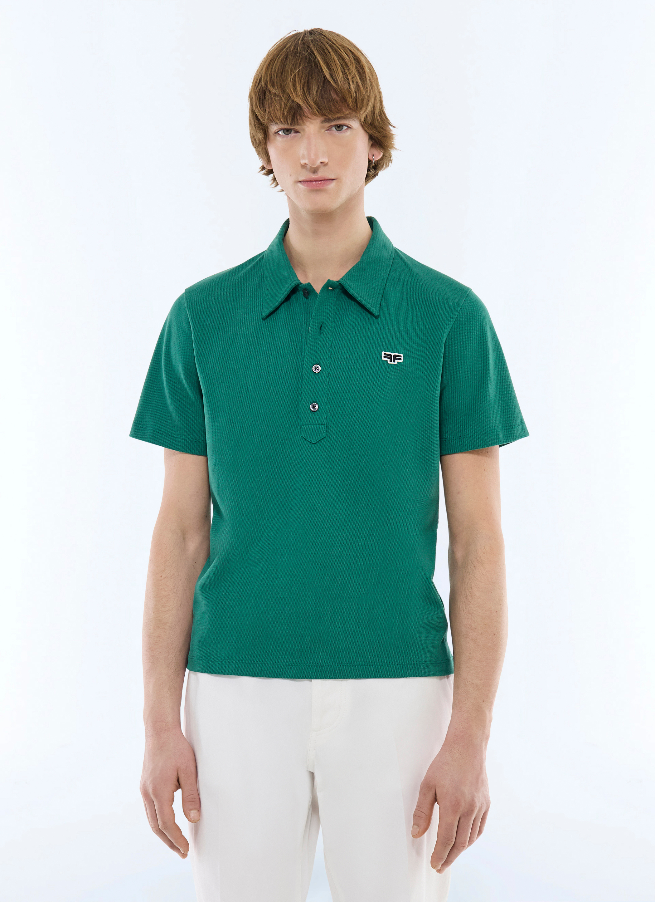 トップス FOUNDOUR REGULAR COLLAR SHIRT GREEN K77884s.jpg
