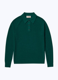 Green merino wool polo - 22HA2AIRO-AA19/43