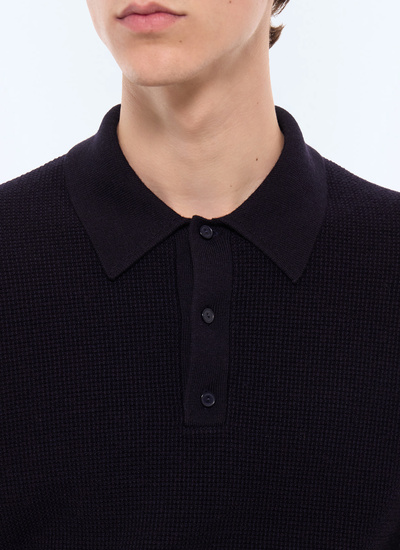 Men's navy polo shirt Fursac - A2LPOL-AA19-D030