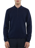 Mercerized cotton knit polo - A2FOLO-FA10-D030