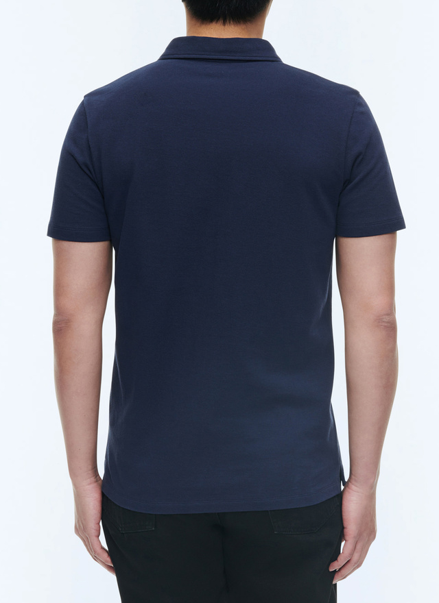 Men's organic cotton piqué polo shirt Fursac - J2DLUM-DJ22-D030