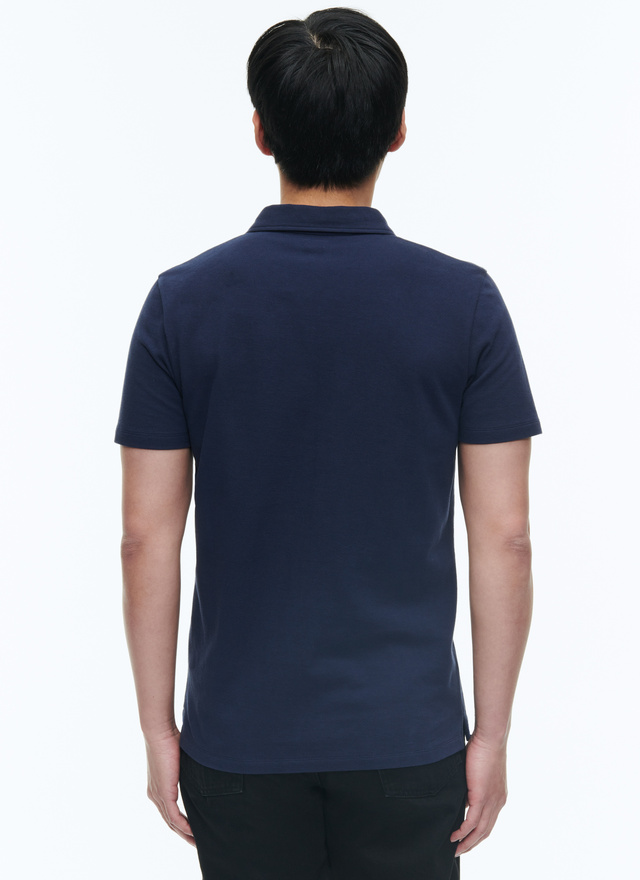 Men's organic cotton piqué polo shirt Fursac - J2DLUM-DJ22-D030