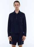 Terry style cotton polo shirt - J2FPOL-FJ03-D030