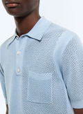Openwork organic cotton polo - A2JOCO-JA11-D039