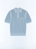 Openwork organic cotton polo - A2JOCO-JA11-D039