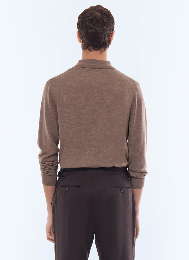 Men's merino wool polo shirt Fursac - A2RILO-MA03-G014