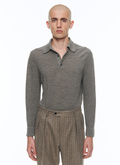 Wool longsleeves polo sweater - A2CWIG-CA25-B010