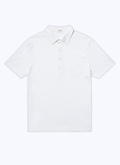 White cotton jersey polo sweater - 23EJ2VLUM-BJ19/01