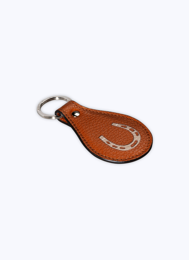 Porte-clés brun homme cuir Fursac - B3VCLE-VB04-12
