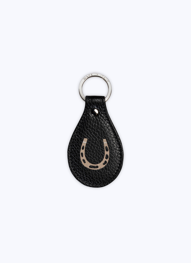 Porte-clés homme noir cuir Fursac - 22EB3VCLE-VB04/20
