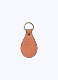 Porte-clés en cuir rose avec motif pas - B3VCLE-BB05-70