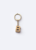 Porte-clés lettre "B" en laiton - B3CLEB-AB01-92