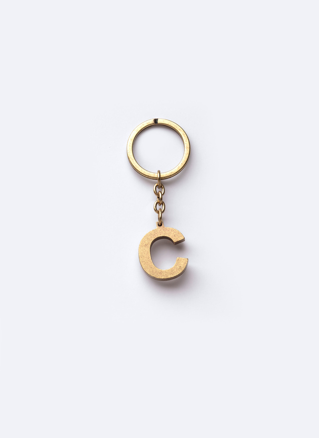 Porte-clés laiton doré homme Fursac - B3CLEC-AB01-92